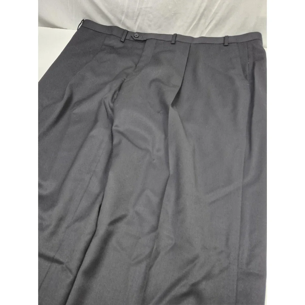 Joseph Abboud Suit Mens 52 Long Black 100% Wool 2 Piece 47x36 Dress Business NWT